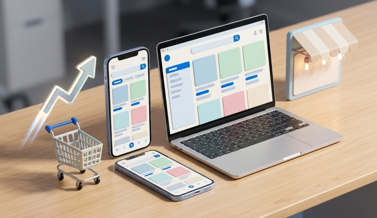 Desain Simpel Bikin Omzet Nempel! Jasa Website Murah di Bogor Utara untuk Toko Online Anda Makin Laris