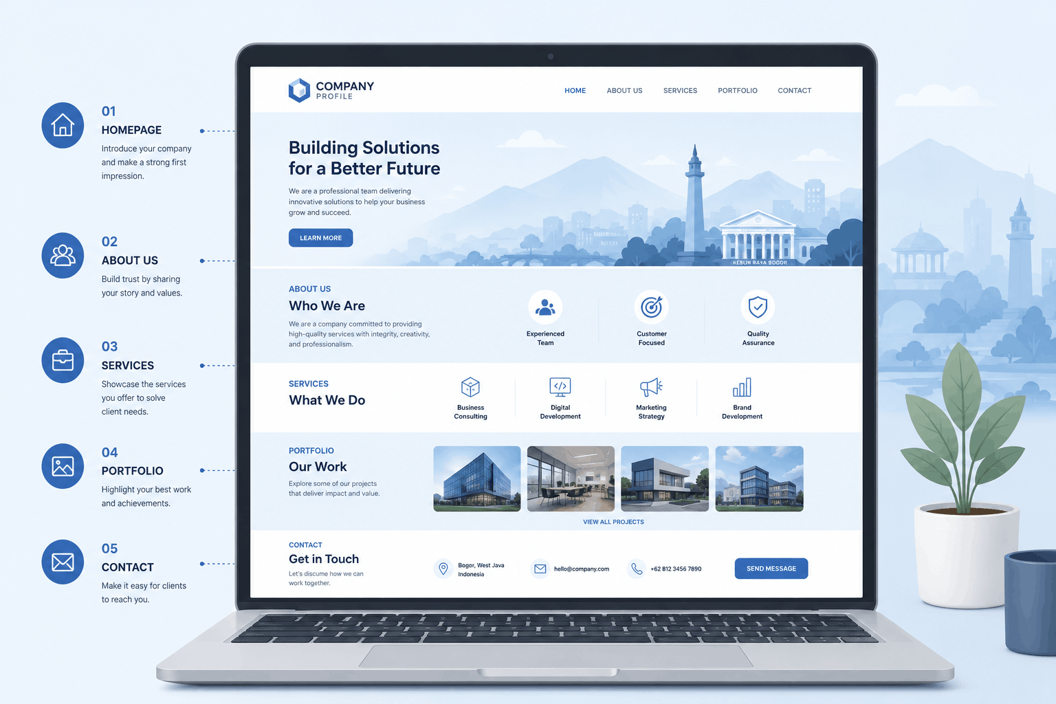 Mengenal Website Company Profile: Kenapa Perusahaan di Bogor Butuh Lebih dari Sekadar Media Sosial