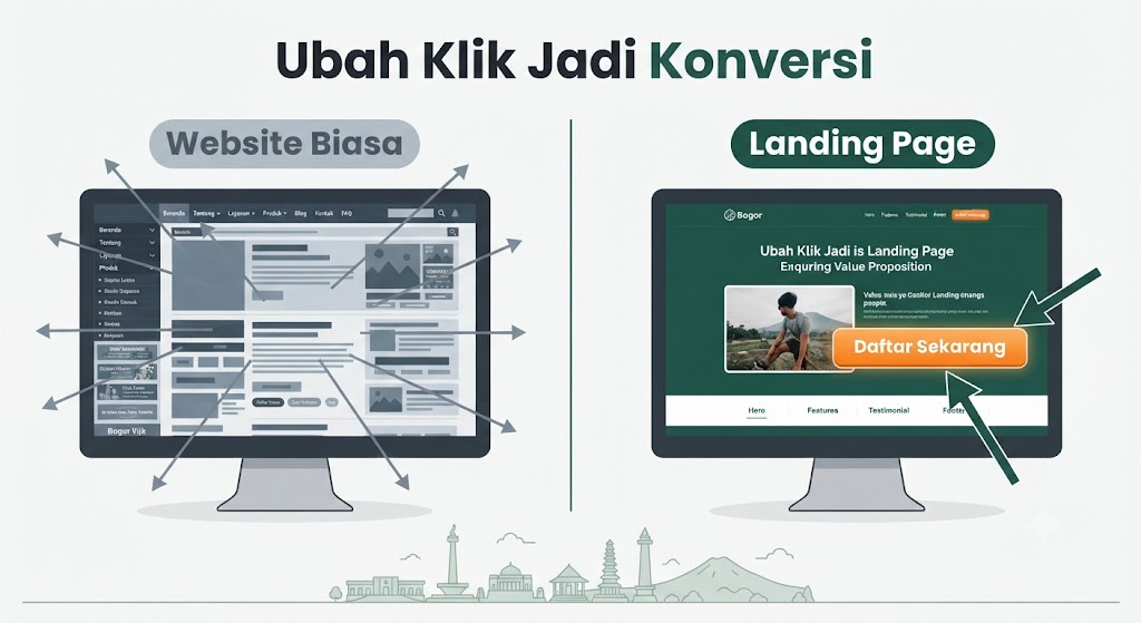 Buang Budget Iklan Sia-sia? Saatnya Pakai Landing Page Profesional di Bogor