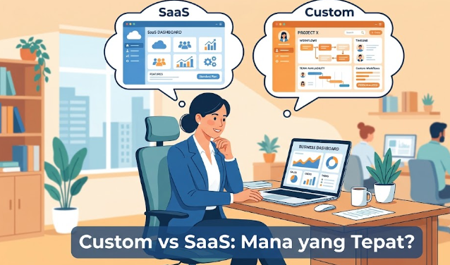 Sistem Informasi Custom vs SaaS: Pilihan Mana untuk Bisnis Bogor Anda?