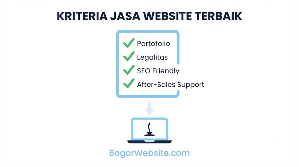 4 Kriteria Jasa Pembuatan Website Bogor Terbaik — dan Kenapa BogorWebsite.com Lolos Semuanya