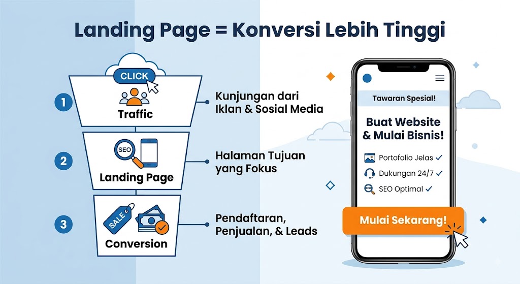 Bukan Sembarang Halaman Web — Ini Bedanya Landing Page dan Website Biasa