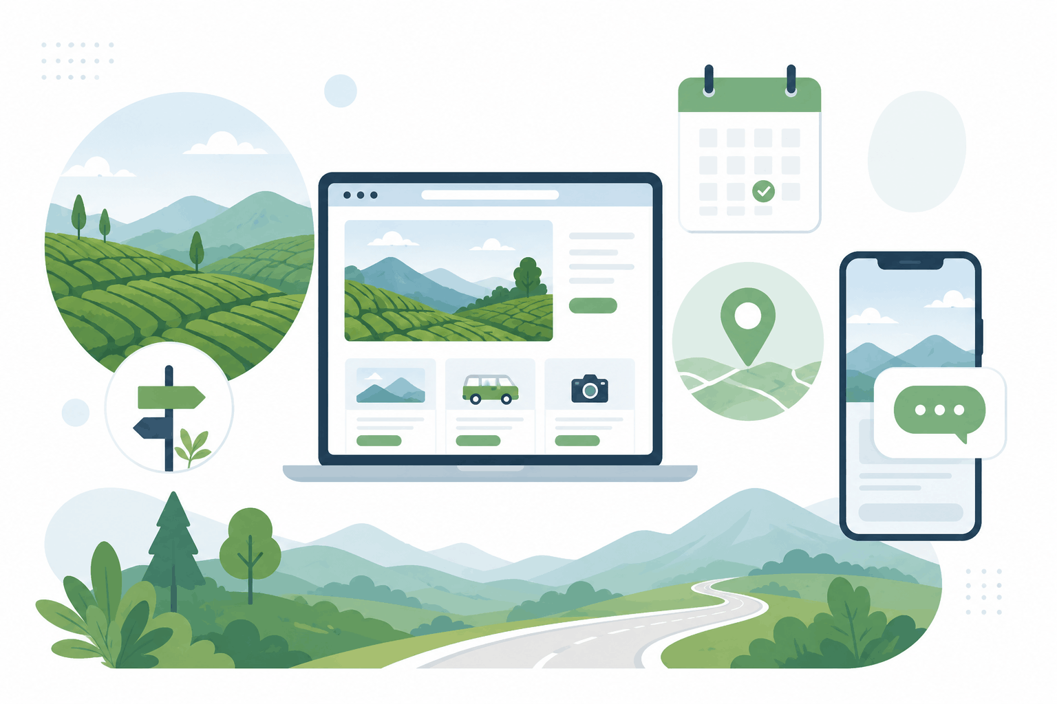 Kenapa Bisnis Tour & Travel Puncak Bogor Wajib Punya Website Sendiri, Bukan Cuma Instagram