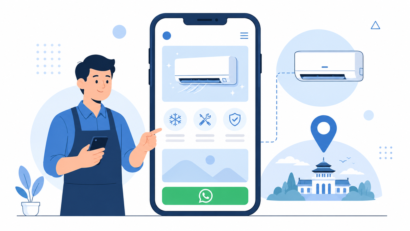 Kenapa Usaha Service AC di Bogor Perlu Website, Bukan Sekadar Nomor WA