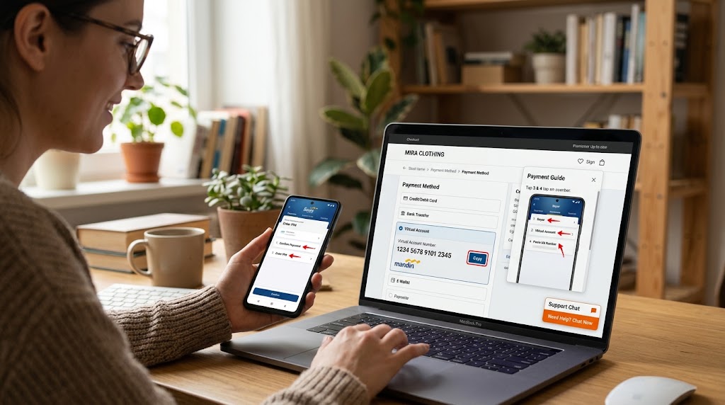 Jasa Pembuatan Website Bogor Terbaik Gratis Setup Halaman Panduan Konfirmasi Transaksi Perbankan
