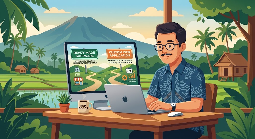 Aplikasi Web Custom vs Software Siap Pakai: Mana yang Cocok untuk Bisnis di Bogor?