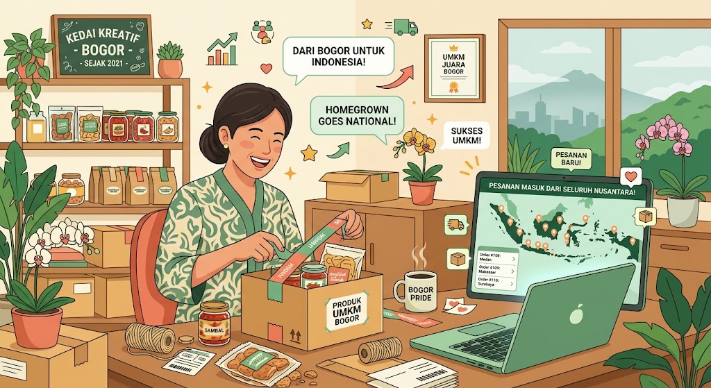 Dari Dapur Rumahan ke Pasar Nasional: Perjalanan UMKM Bogor di Era Digital