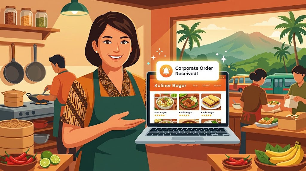 Dari Menu Online ke Pesanan Korporat: Transformasi Bisnis Kuliner Bogor yang Dimulai dari Satu Halaman Web