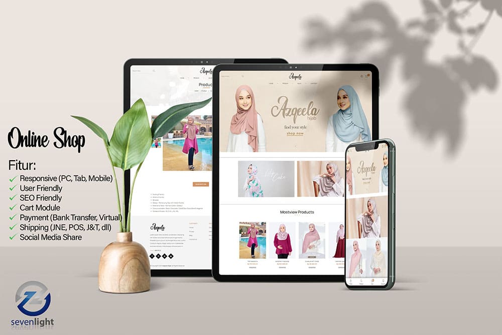 Website Azqeela Shop